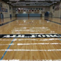 Wooden flooring for gymnasium by Pryor Floor
