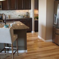 Kitchen floor installation by Pryor Floor