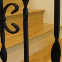 Custom wood staircase by Pryor Floor