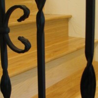 Custom wood staircase by Pryor Floor
